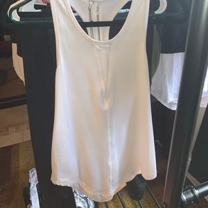 Zyia White Effortless Tank - Long (S)
